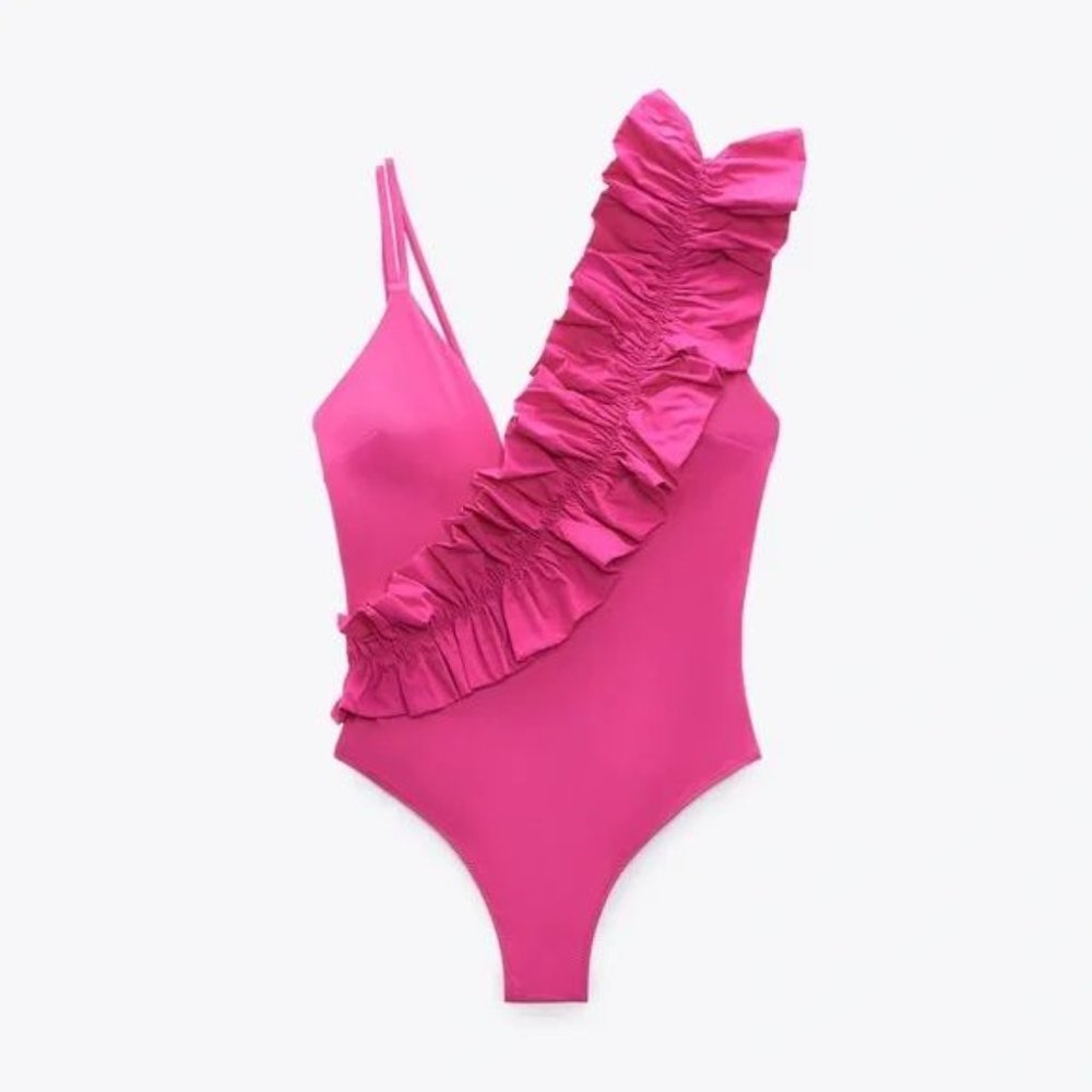 ZARA RUFFLE SWIMSUIT - Picture 3 of 4